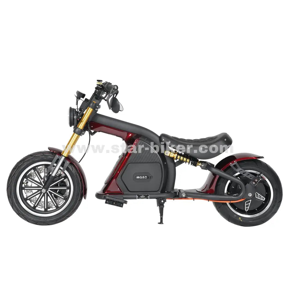 E-Roller E-Chopper Star-Biker Chopper Custom (Mangosteen M8S)  – Elektroroller mit 45 km/h & Straßenzulassung jetzt kaufen