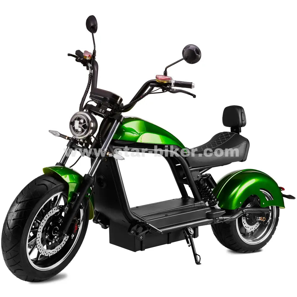 Star-Biker Chopper 6.0s in Electric Green – futuristischer E-Chopper mit knalligem Grün und einzigartiger Optik