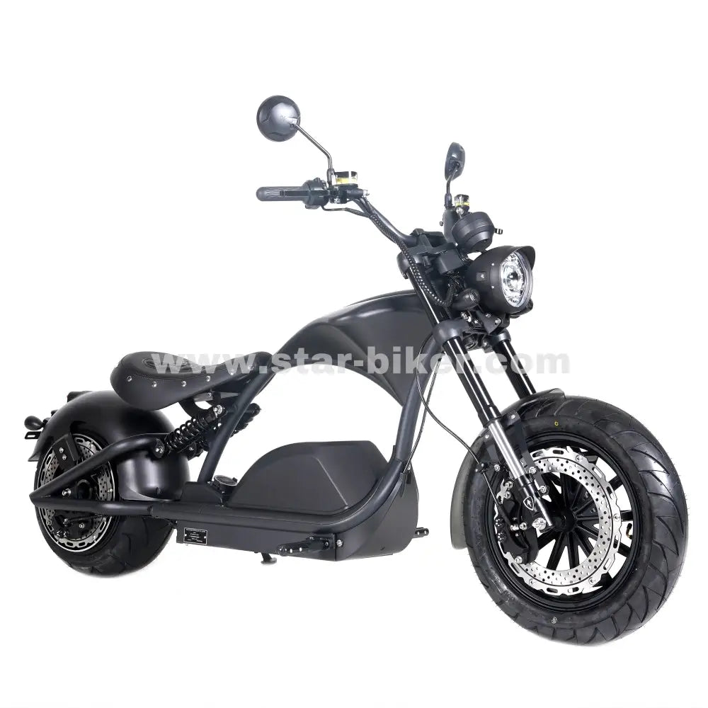 Star-Biker Chopper M1PS «PRO» 40 Ah Li Ion 72V / Shadow Black / 24 Monate Star-Biker Harley Pro