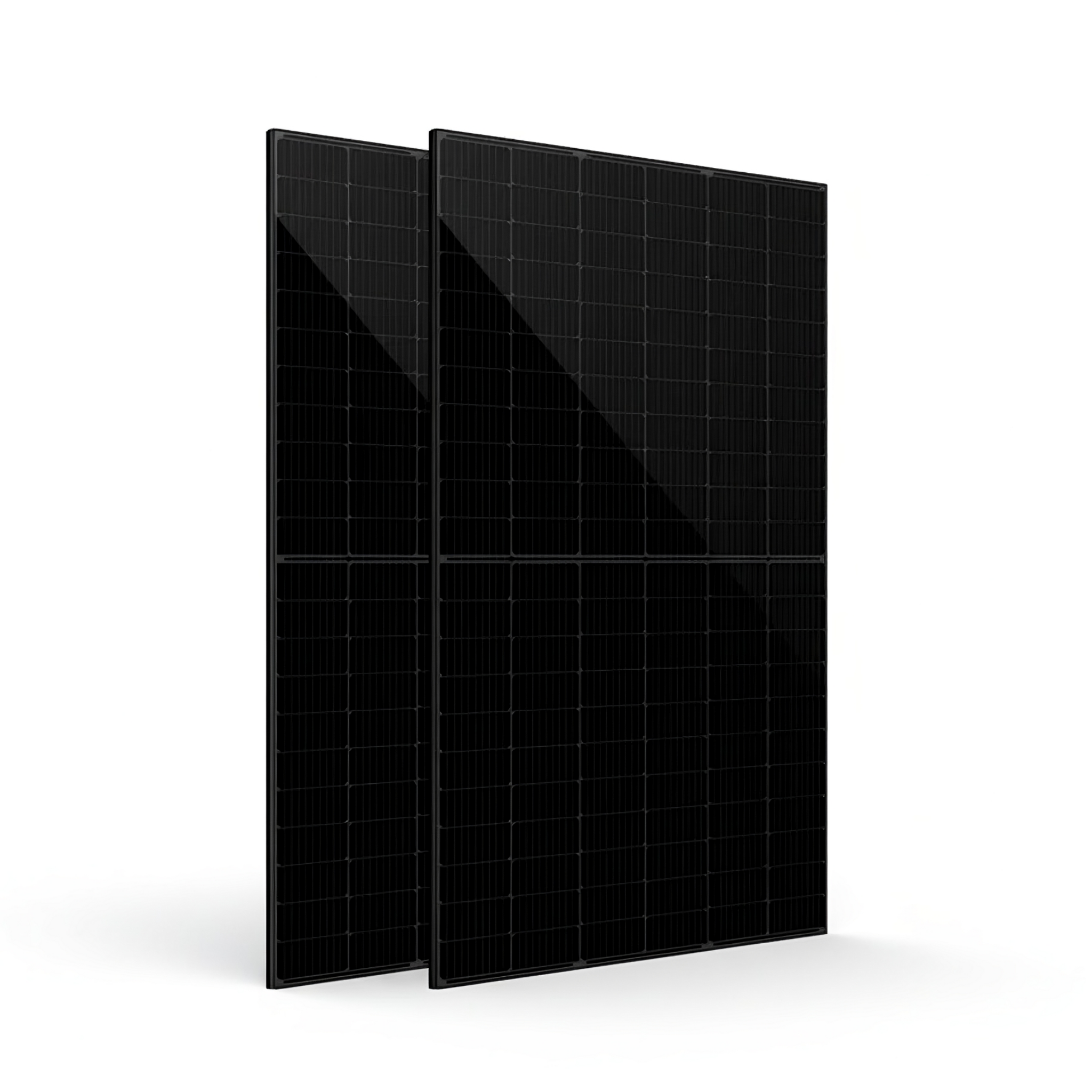 Balkonkraftwerk Onyx Black 800 W Plug & Play – zwei schwarze Solarpanels mit Wechselrichter