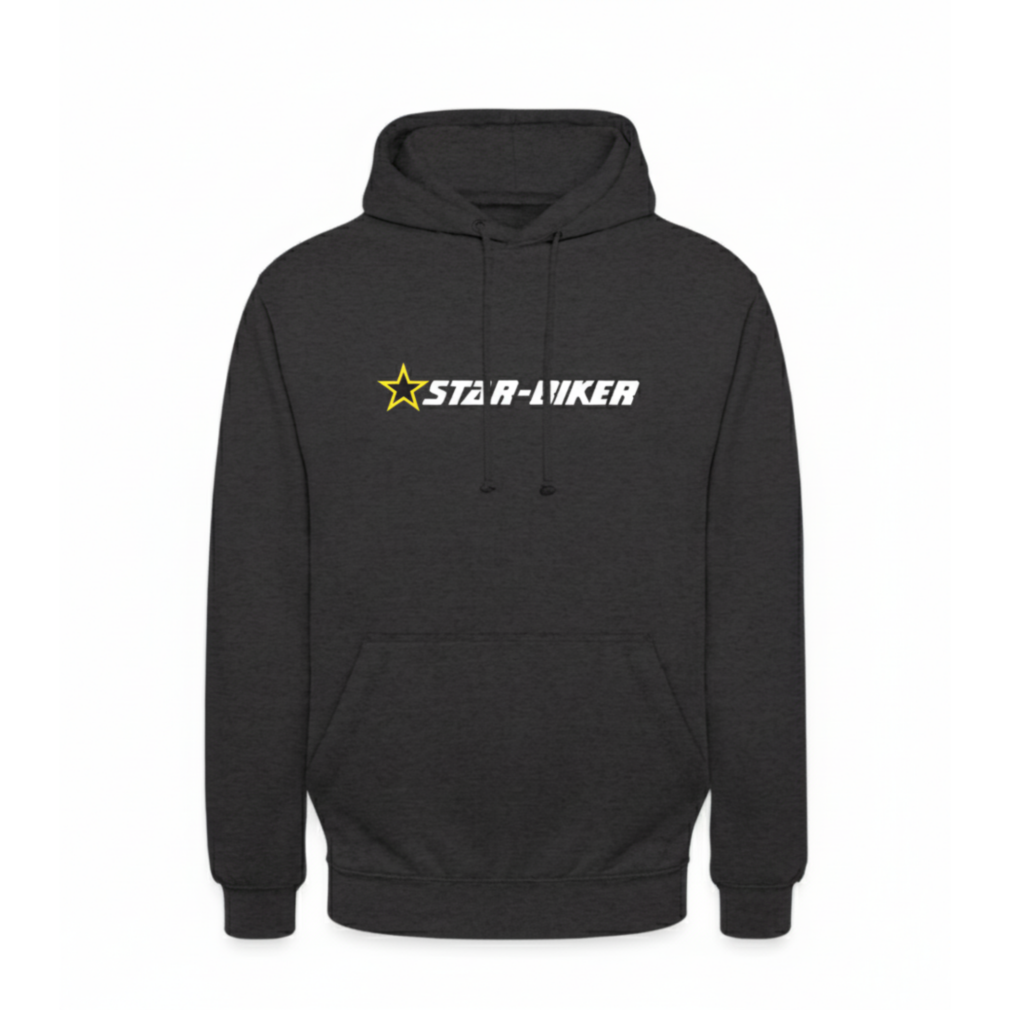 Star-Biker Hoodie Kapuzenpullover passend für E-Chopper und E-Roller – Schwarz