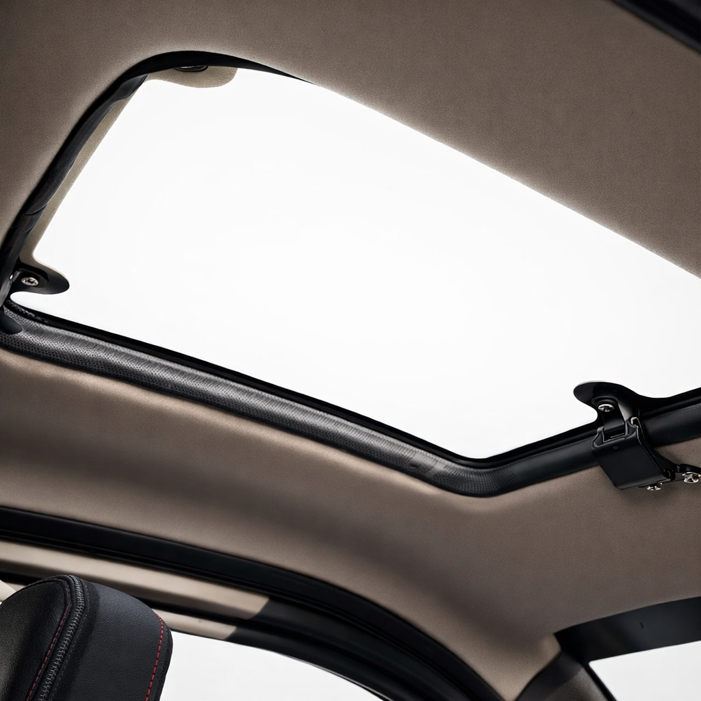 Panorama Glasdach im SEVION Elektro Kabinenroller Innenraum