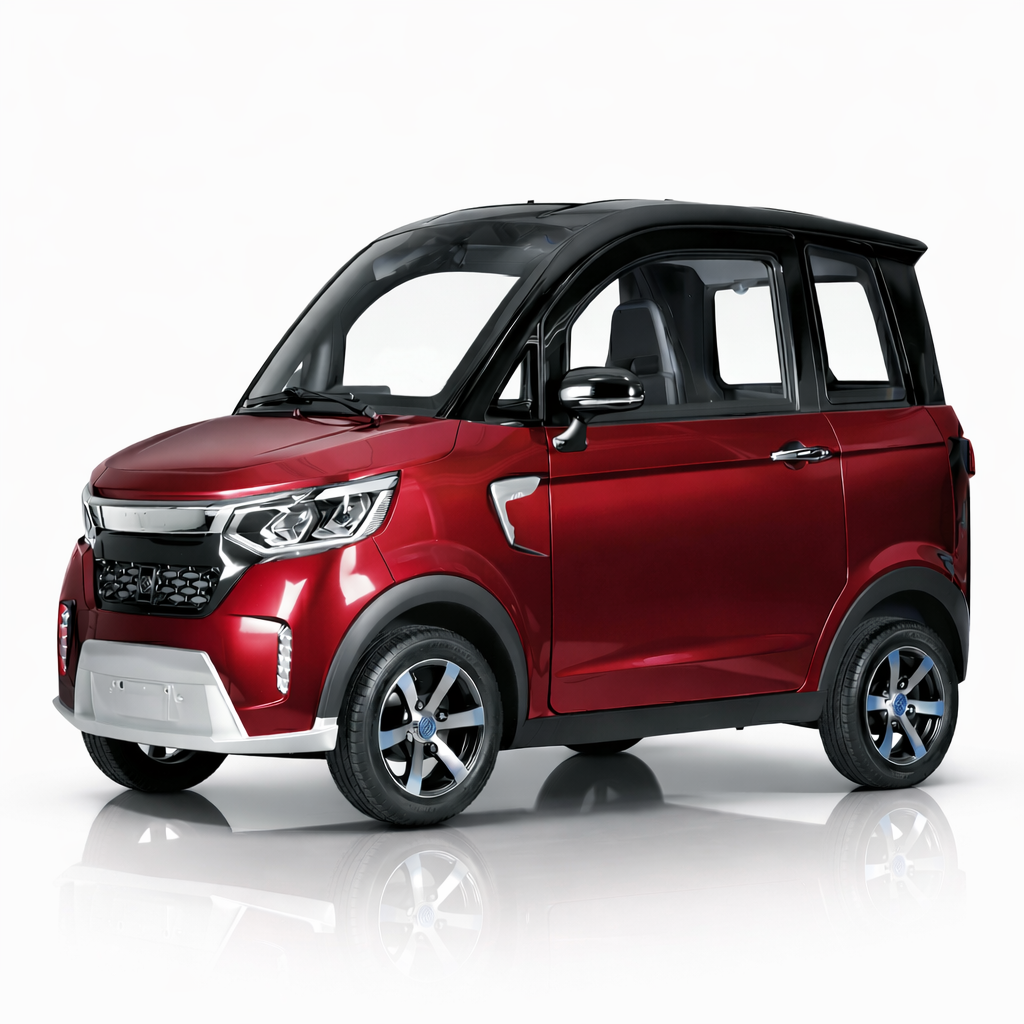 SEVION Kabinenroller in Weinrot – Premium Elektro Kabinenfahrzeug mit bis zu 140 km Reichweite