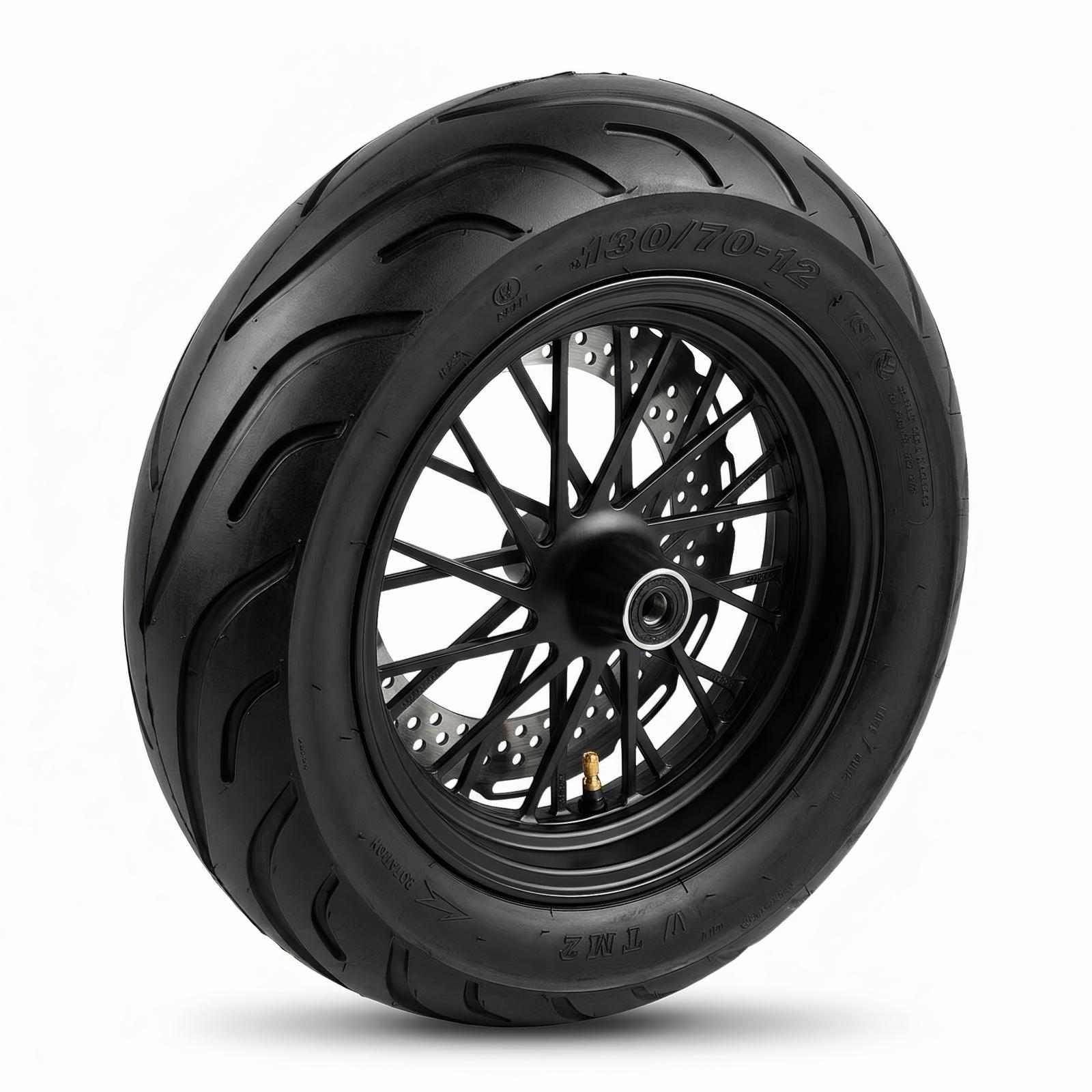 Elektroroller Front Wheel 130/70-12 kompatibel mit Mangosteen M1P M1PS M8S