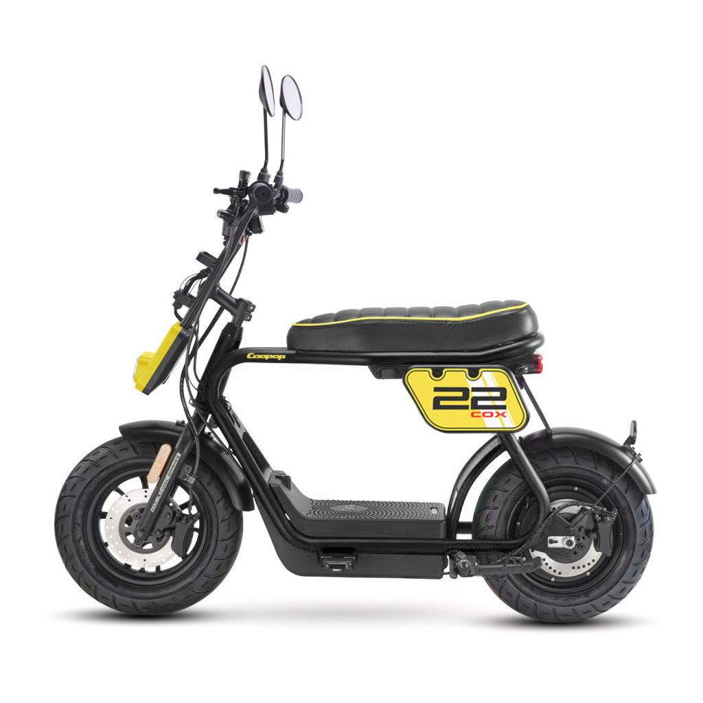 Star-Biker Monkey Offroad in Schwarz, kompakter E-Scooter mit Stollenreifen