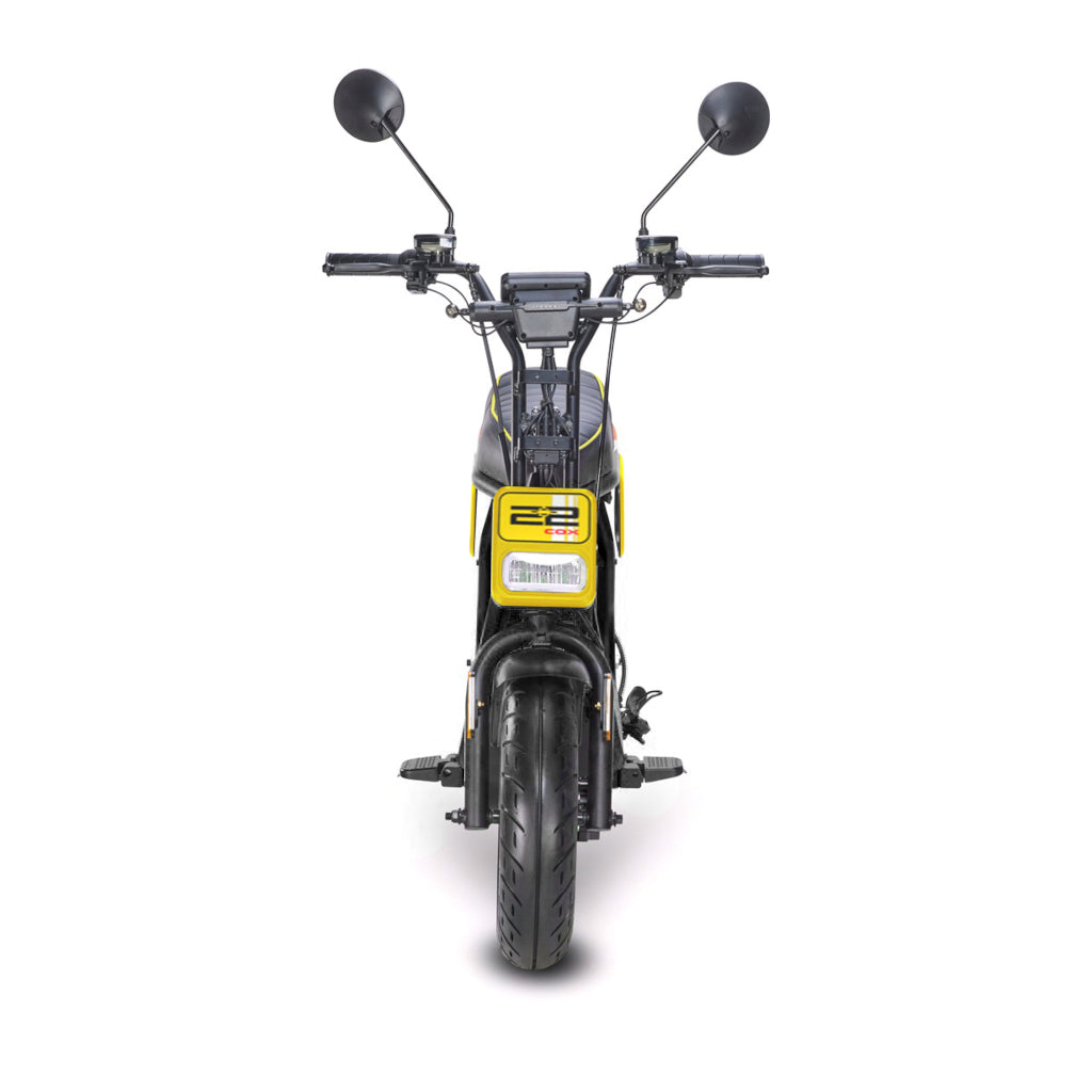 Star-Biker Monkey Street in Schwarz, kompakter E-Scooter mit Straßenreifen