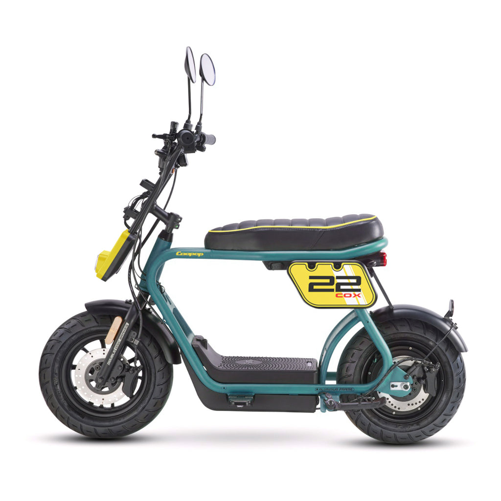 Star-Biker Monkey Street in Petrol, kompakter E-Scooter mit Straßenreifen