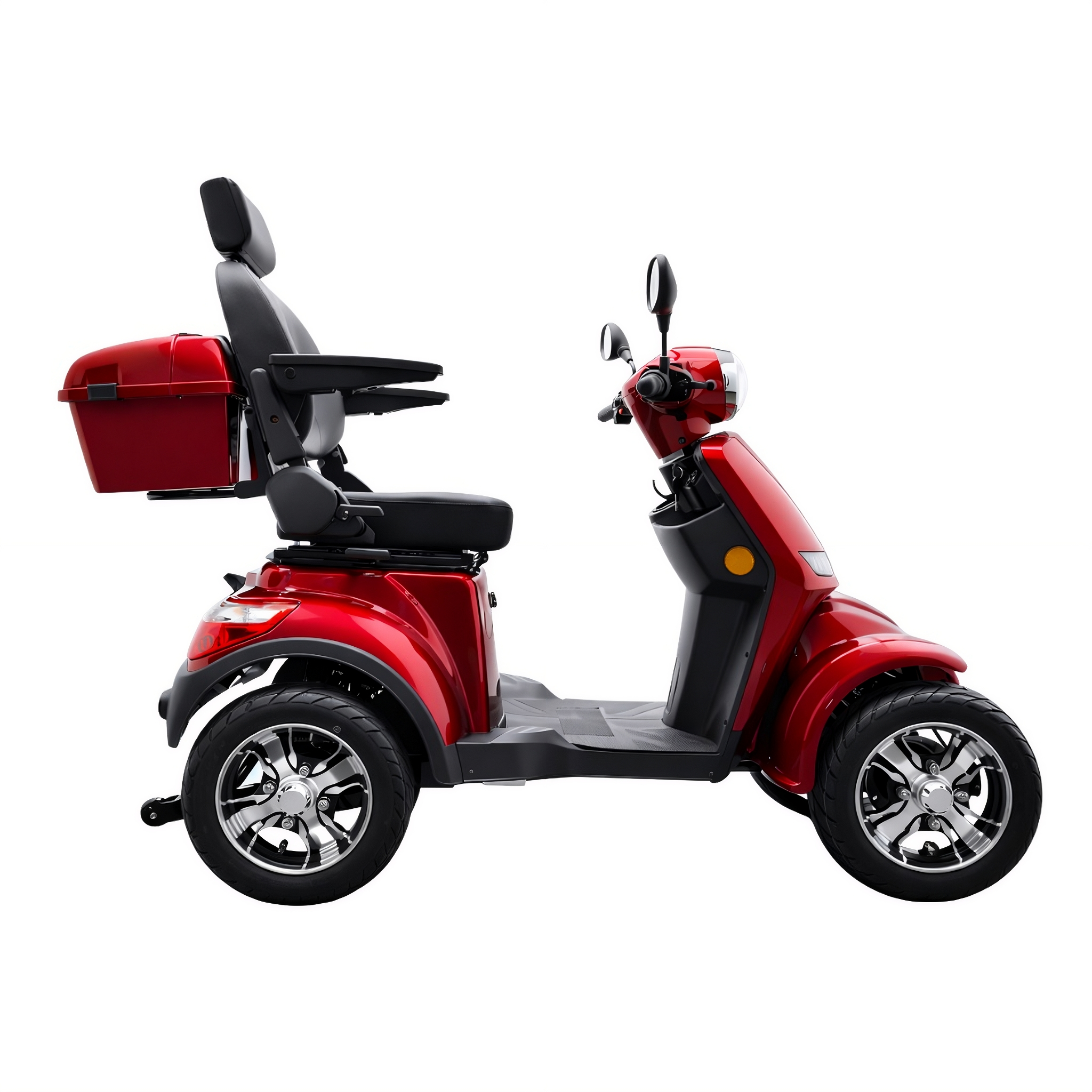 SEVION Elektromobil PRO 40 Senioren Elektromobil Velvet Red Seitenansicht rechts