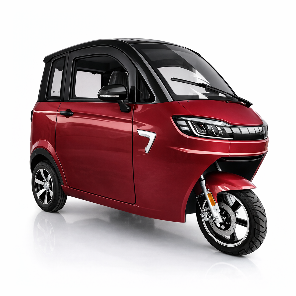sevion-kabinenroller-sk3-rot-25-kmh-45-kmh-elektrofahrzeug-wettergeschuetzt