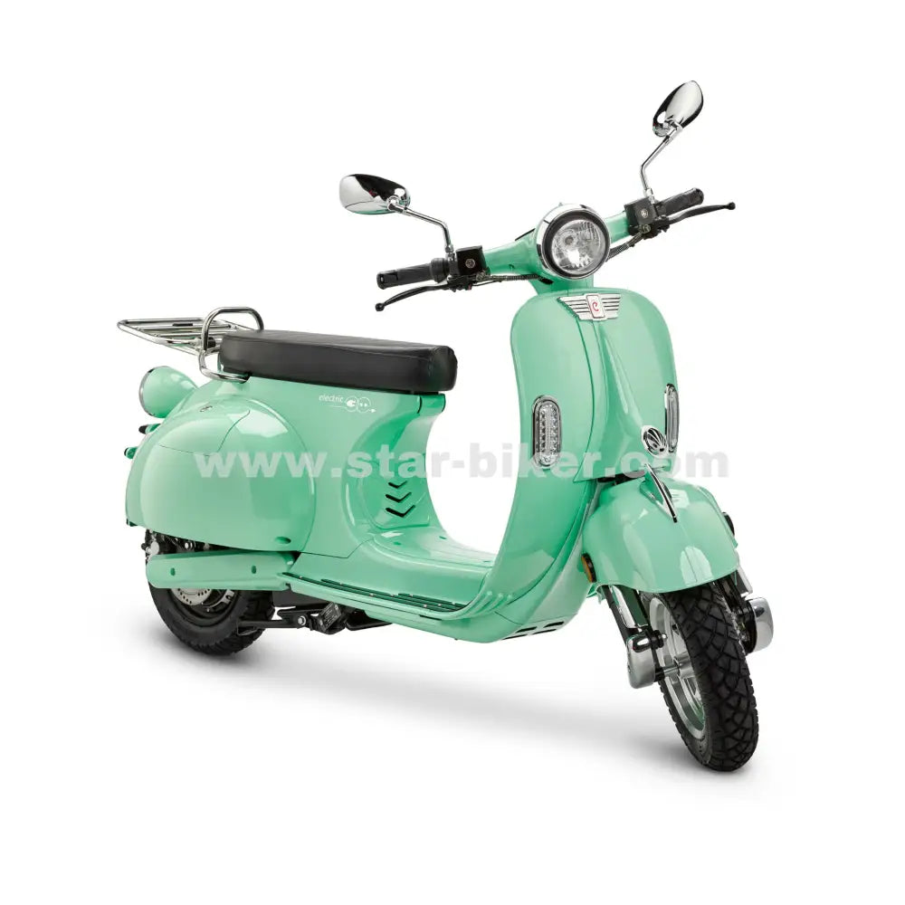 Verchromte Halterung für Topcase oder Korb am Shelwy Italian E-Roller – funktional & elegant