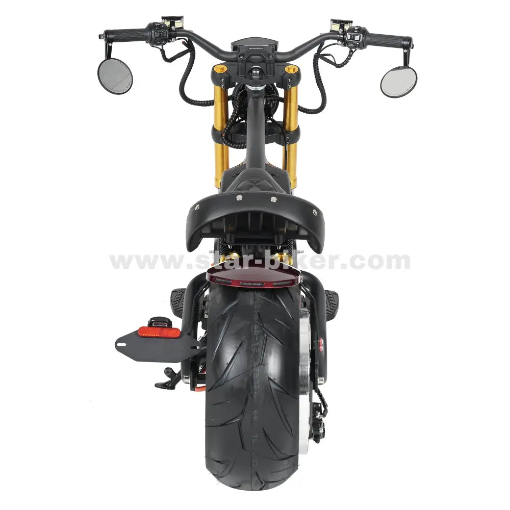 E-Roller E-Chopper Star-Biker Chopper Custom (Mangosteen M8S)  – Elektroroller mit 45 km/h & Straßenzulassung jetzt kaufen