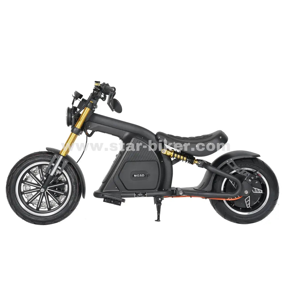 E-Roller E-Chopper Star-Biker Chopper Custom (Mangosteen M8S)  – Elektroroller mit 45 km/h & Straßenzulassung jetzt kaufen