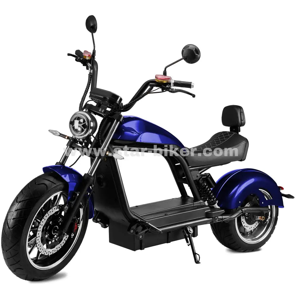 Star-Biker Chopper 6.0s in Diamond Blue – auffälliger E-Chopper mit leuchtend blauer Farbe für einen frischen und dynamischen Look
