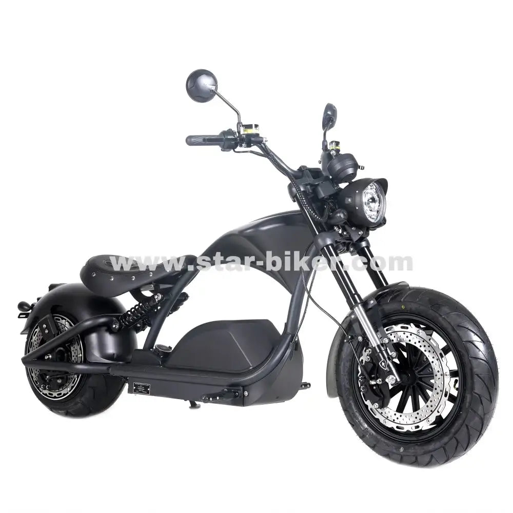 Star-Biker Chopper M1PS «PRO» 40 Ah Li Ion 72V / Shadow Black / 24 Monate Star-Biker Harley Pro