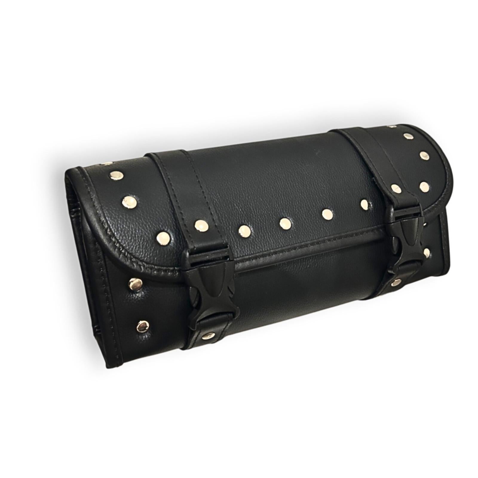 PU-Leder Werkzeugtasche mit Gurten für Motorrad & E-Roller