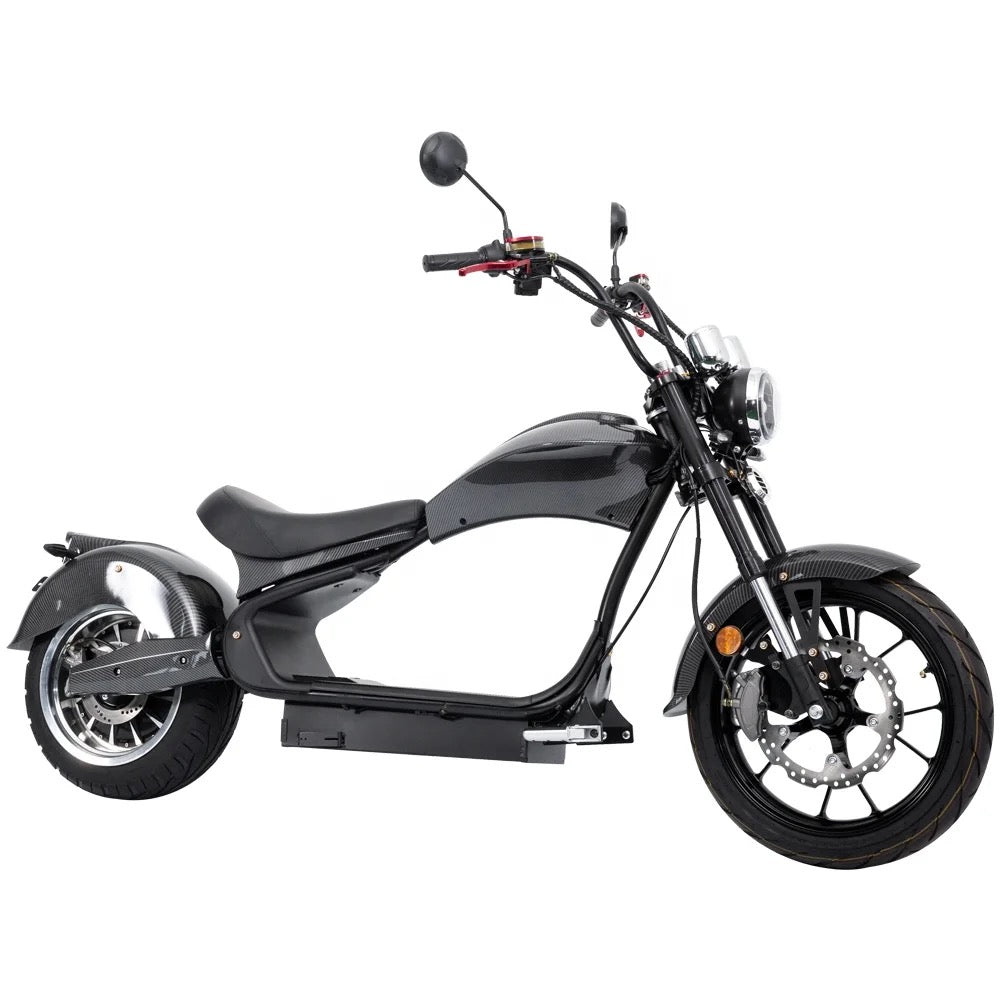 Star-Biker Chopper SB3, E-Chopper mit breiter Frontverkleidung und Fat-Tire-Bereifung