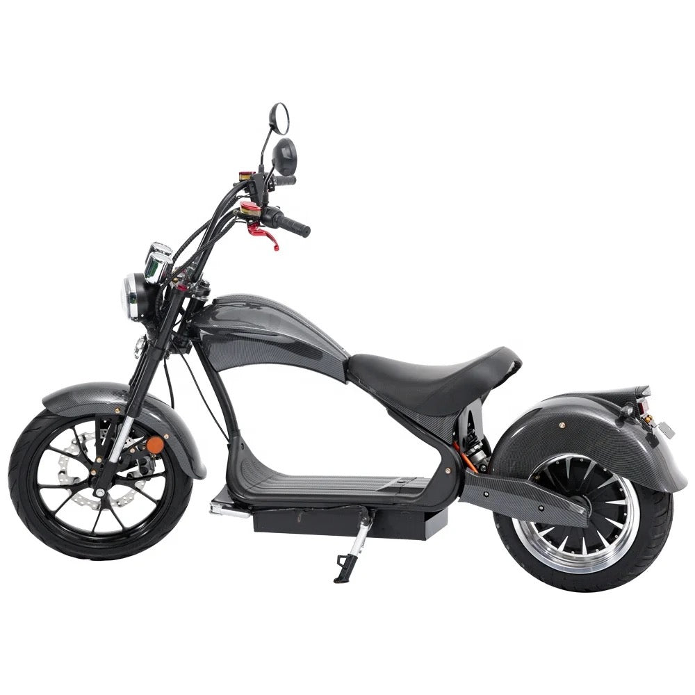 Star-Biker Chopper SB3, E-Chopper mit breiter Frontverkleidung und Fat-Tire-Bereifung