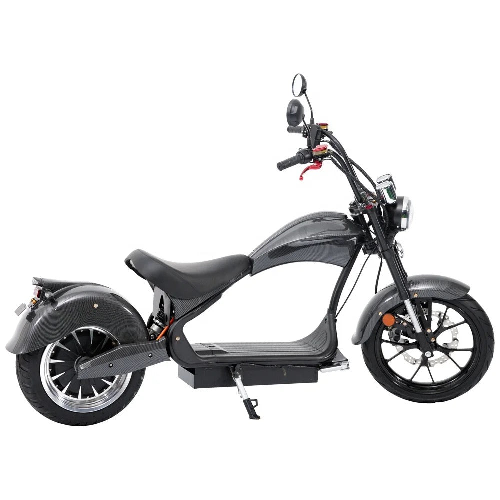 Star-Biker Chopper SB3, E-Chopper mit breiter Frontverkleidung und Fat-Tire-Bereifung