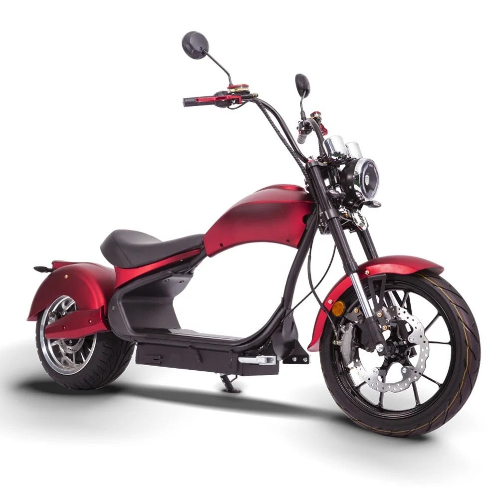 Star-Biker Chopper SB3, E-Chopper mit breiter Frontverkleidung und Fat-Tire-Bereifung