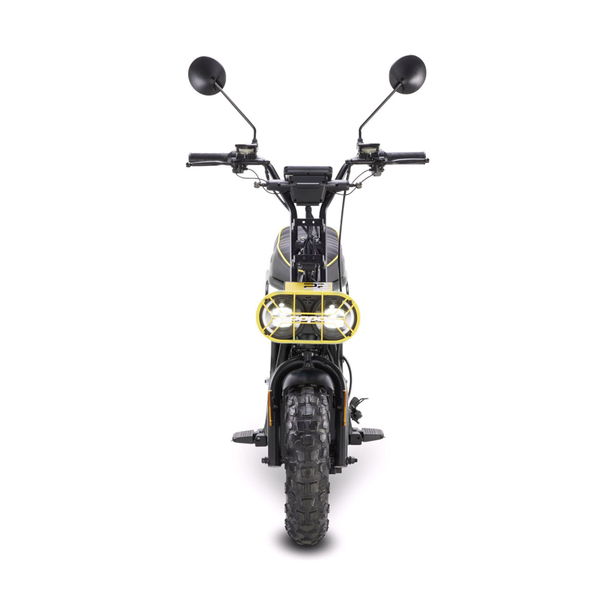 Star-Biker Monkey Offroad, kompakter E-Scooter mit Stollenreifen und durchgehendem Trittbrett