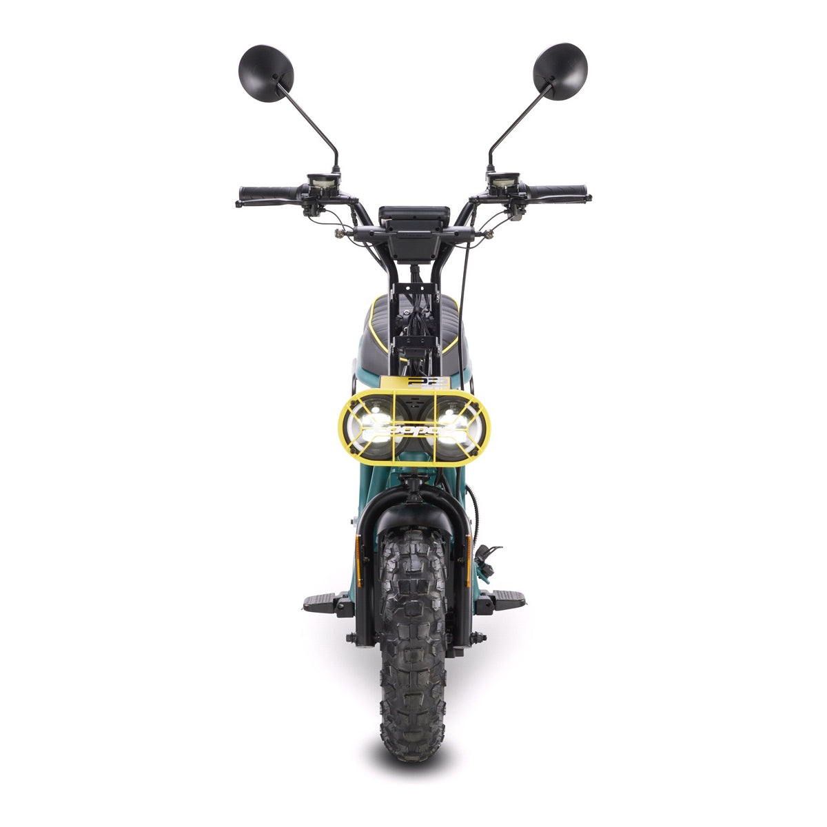 Star-Biker Monkey Offroad, kompakter E-Scooter mit Stollenreifen und durchgehendem Trittbrett