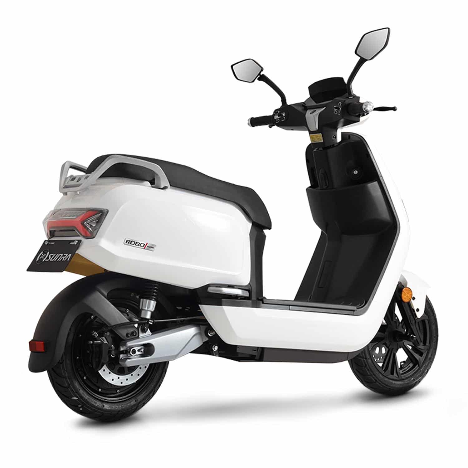 Sunra Robo S, Elektroroller mit Topcase und Voll-LED-Beleuchtung